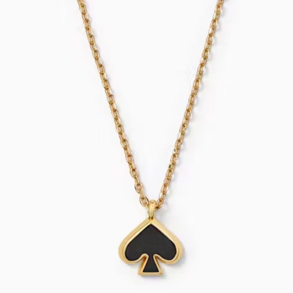 $69 Kate Spade everyday spade enamel mini pendant black - Picture 4 of 7